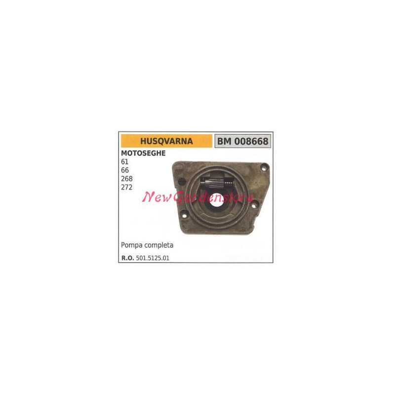 foto del prodotto pompa olio husqvarna motore motosega 61 66 268 272 008668