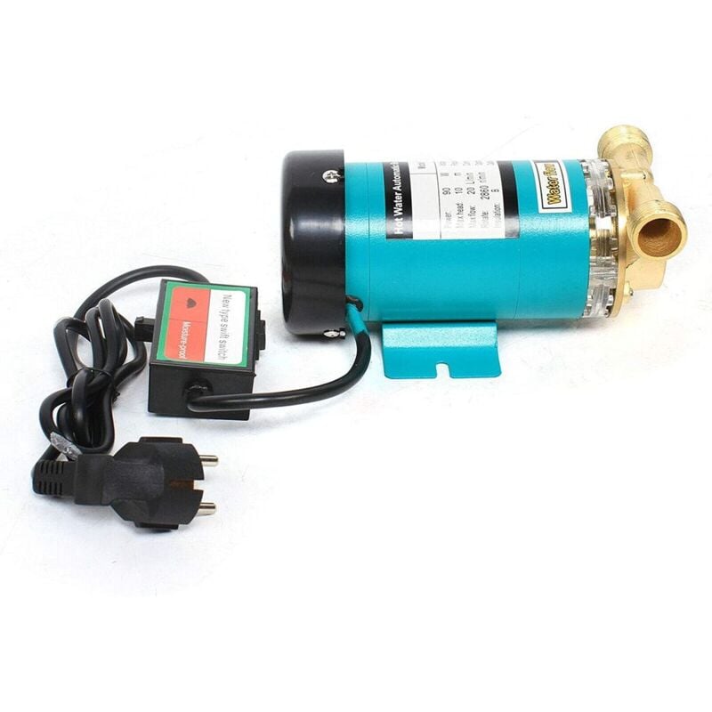 foto del prodotto pompa per acqua calda crediri 230v, booster di pressione per rete idrica domestica, 2850 giri min, 90w