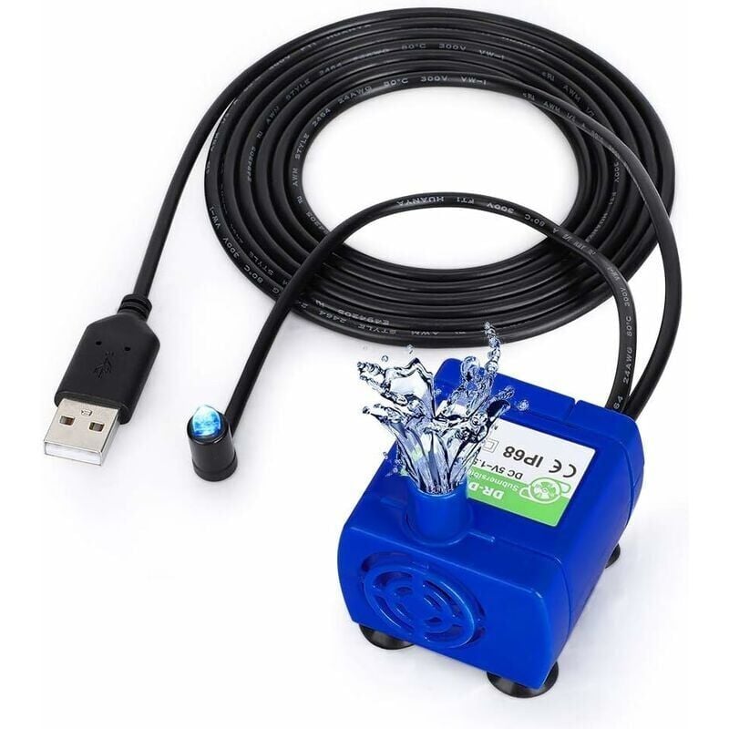 foto del prodotto pompa per acqua per gatti, fontanella, distributore automatico, pompa per fontanella per animali domestici, fontana sommergibile ultra silenziosa di