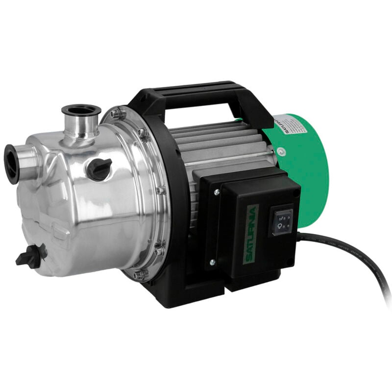 foto del prodotto pompa per acque pulite di superficie in acciaio inox 1.300 w. 5.000 lts ora, profondit 8 mts alzata 50 mts. pressione max 5 bar