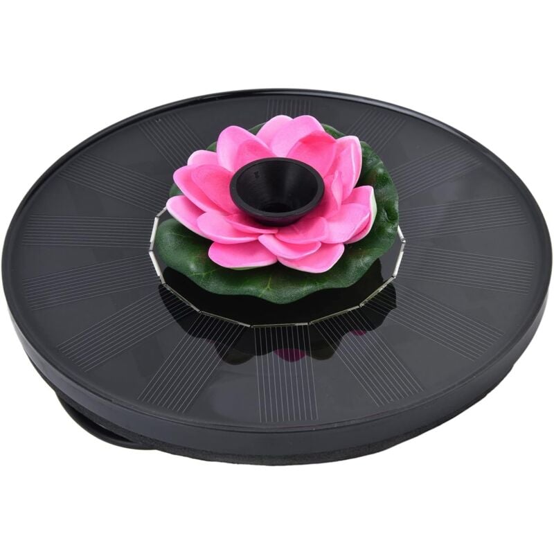 foto del prodotto pompa per fontana solare lotus mini fontana galleggiante ad energia solare per bagni per uccelli, laghetti da giardino, piscine all aperto rosa 
