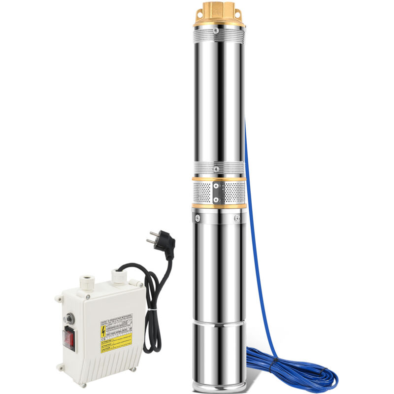 foto del prodotto pompa per pozzi 370w pompa sommergibile per acqua di pozzo capacità di pompaggio di acqua pulita fino a 4000l h altezza massima della pompa 34m