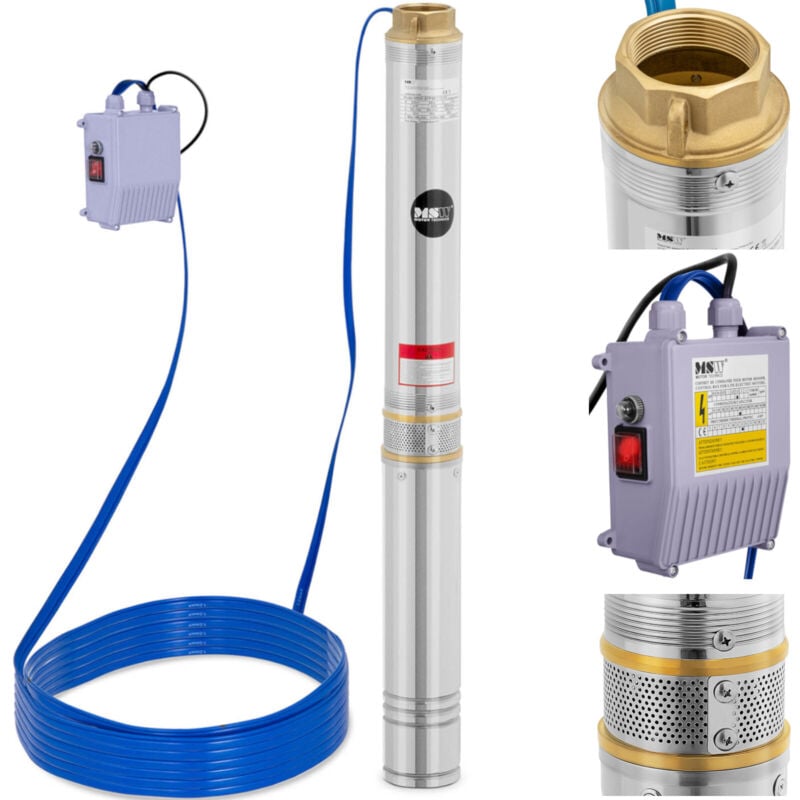 foto del prodotto pompa per pozzi profondi stal 1500 w 10800 l h fino a 54 m