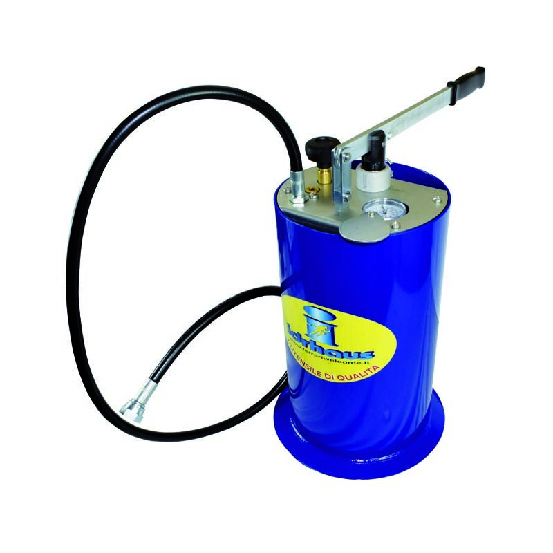 foto del prodotto pompa per prova impianti verticale linea blu