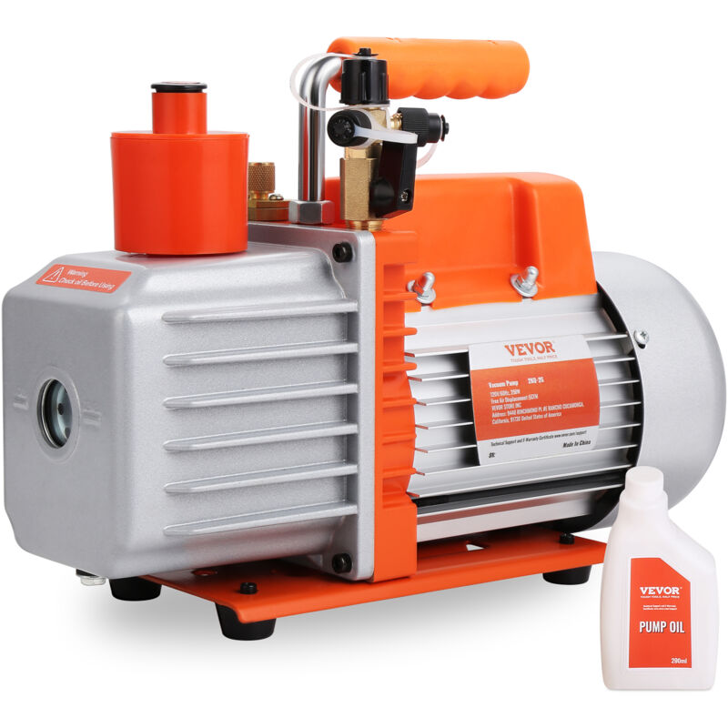 foto del prodotto pompa per vuoto rotativa a palette 320 x 125 x 230 mm pompa per vuoto per aria condizionata 2 stadi, 280 w 142 l min riparazione hvac, manutenzione