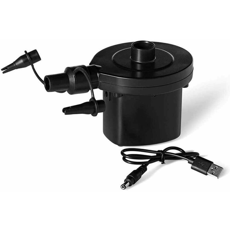 foto del prodotto pompa ricaricabile con usb per gonfiaggio e sgonfiaggio 12 v per materassini e piscine gonfiabili