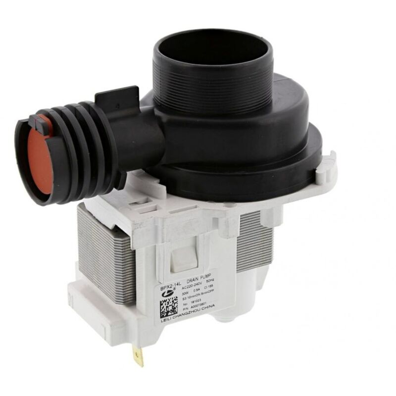 foto del prodotto pompa scarico lavatrice rex electrolux aeg 30w bpx2 14laskoll m103.1 originale