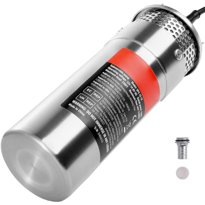 foto del prodotto pompa solare per acqua 12v 120w sommergibile, portata 3,2 gpm, prevalenza 230 piedi per un efficiente approvvigionamento idrico in vari contesti