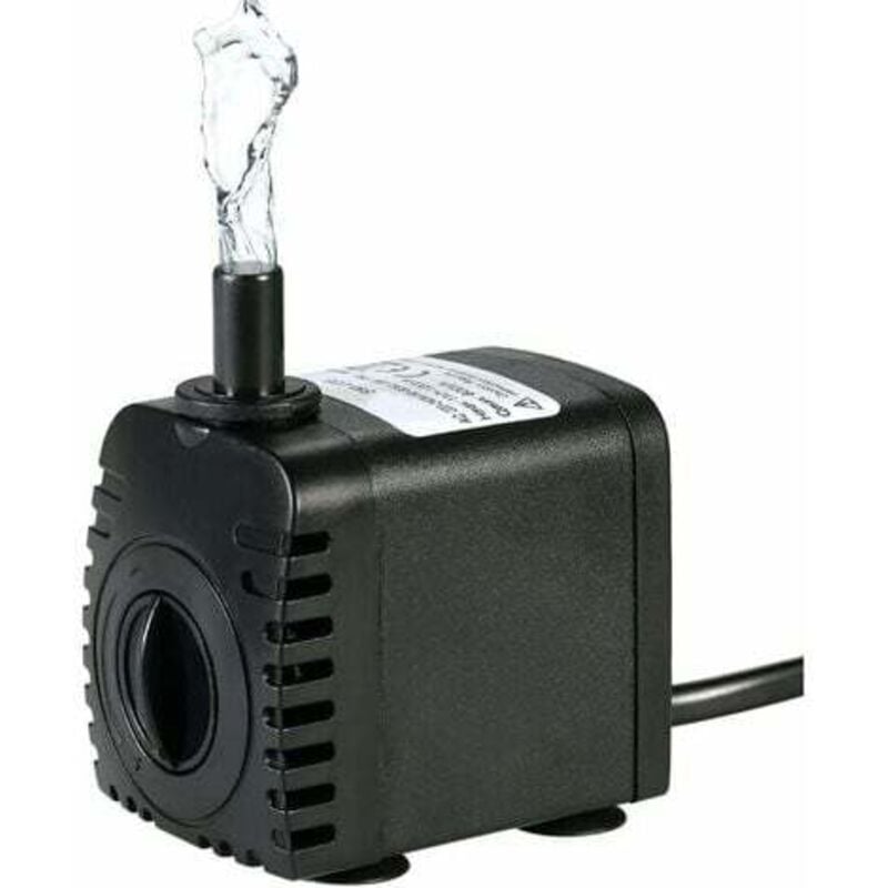 foto del prodotto pompa sommergibile per acqua, 600 l h, 8 w, ultra silenziosa, con 4 ventose, per fontane, acquari, sistemi idroponici con 2 bus.