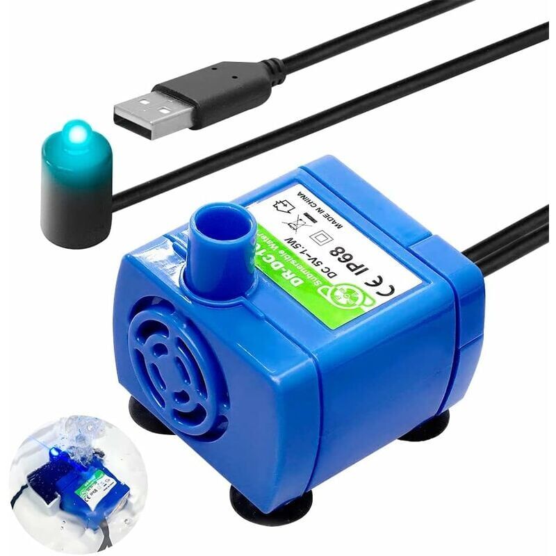 foto del prodotto pompa sommergibile per acqua per animali domestici ymyny pompa per fontana per animali domestici, pompa per fontana per gatti con porta usb di
