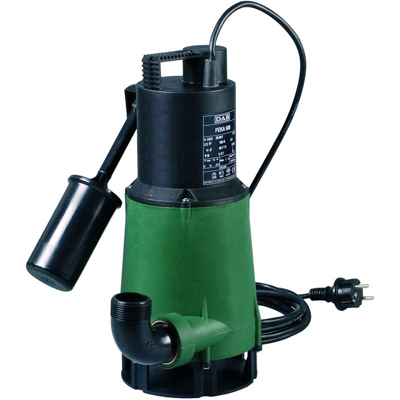 foto del prodotto pompa sommersa dab per drenaggio di acque nere feka 600 m a sv automatica con galleggiante monofase