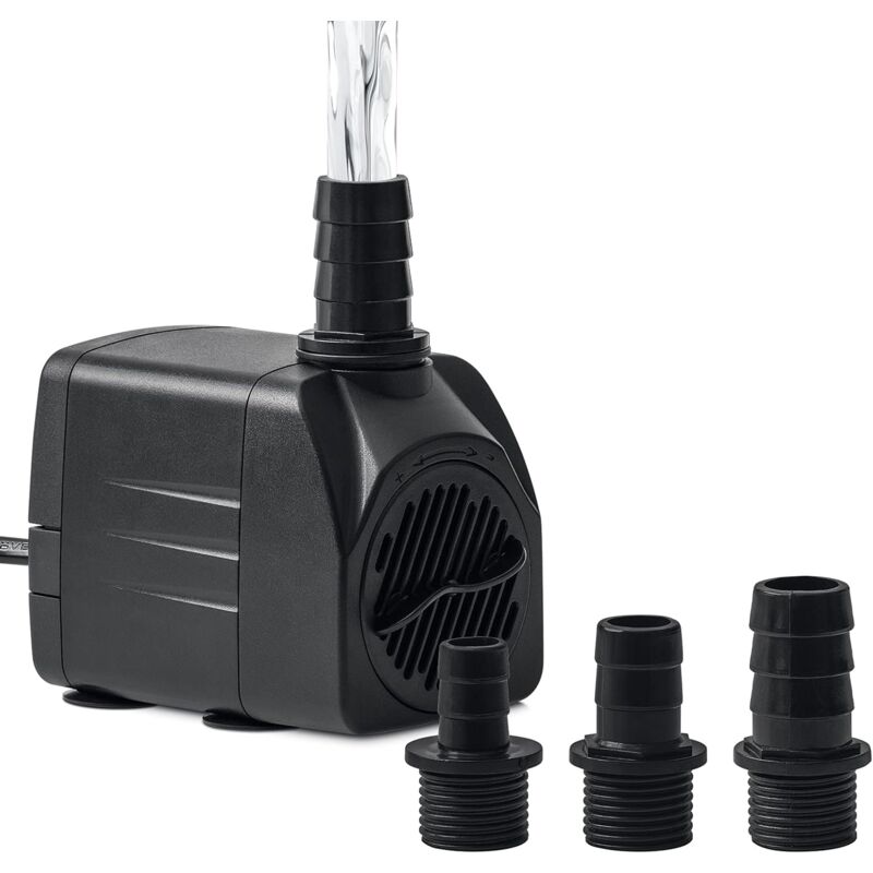foto del prodotto pompa sommersa per acquario 25w 1800 l h 476 gph , mini pompa per fontana sommergibile silenziosa con 3 ugelli 13 16 19mm , pompa acqua acquario