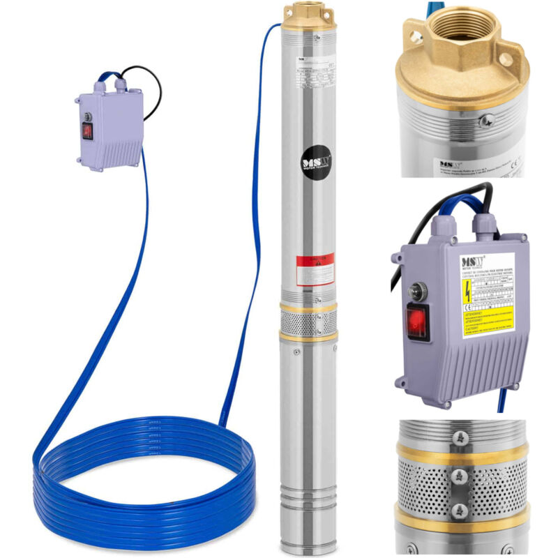 foto del prodotto pompa sommersa per pozzi profondi stal 1000 w 4000 l h fino a 91 m