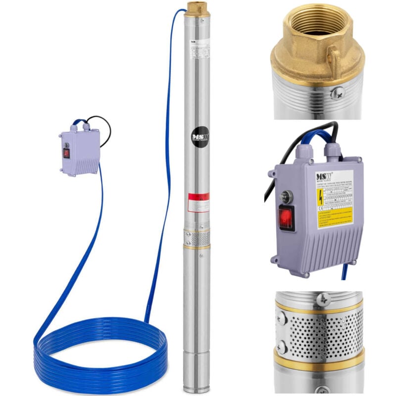 foto del prodotto pompa sommersa per pozzi profondi stal 750 w 3800 l h fino a 60 m