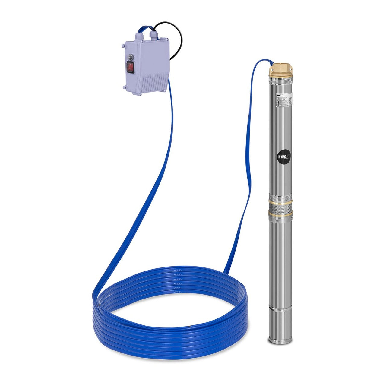 foto del prodotto pompa sommersa pompa sommersa per pozzo scarico 3.800 l h 370 watt acciaio inox 14 0002965