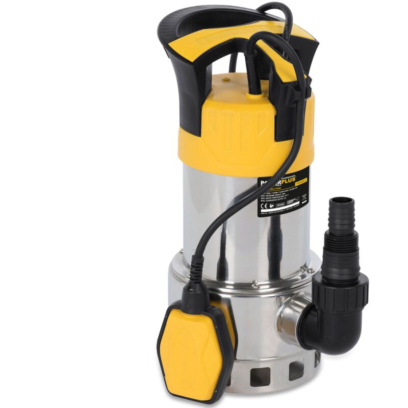foto del prodotto pompa sommersa powerplus 1100w con galleggiante