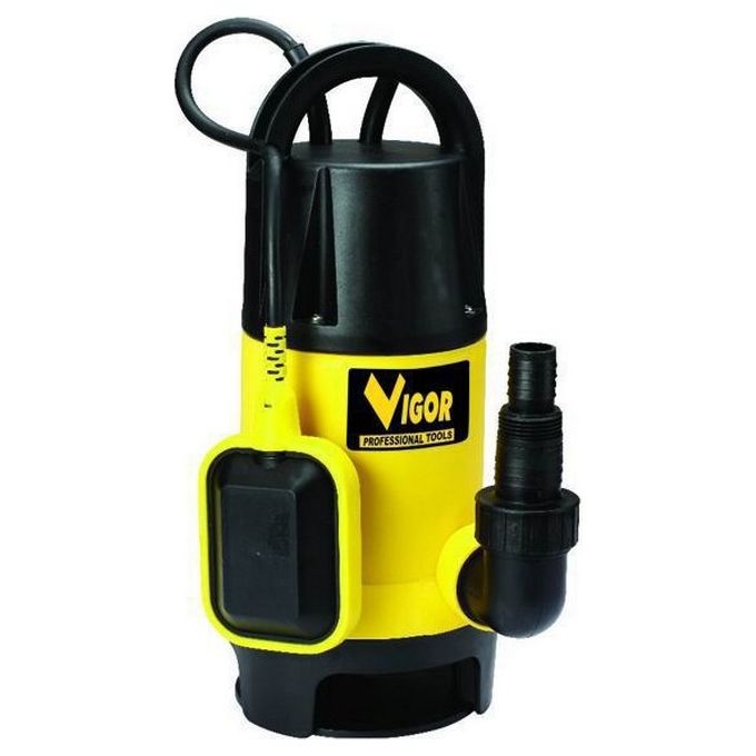 foto del prodotto pompa sommersa vigor per acque sporche con motore monofase 220v 750w max 208 l m