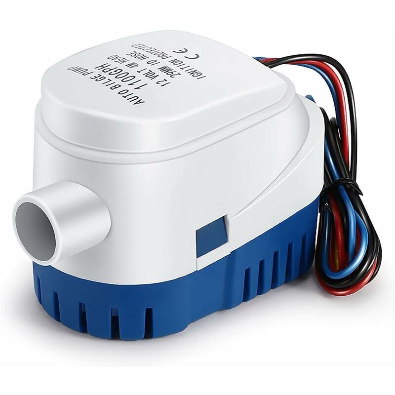 foto del prodotto pompe di sentina. pompa di sentina automatica da 12 v, 1100 gph, pompa per acqua liquida automatica e silenziosa per pompa di sentina marina, pompa