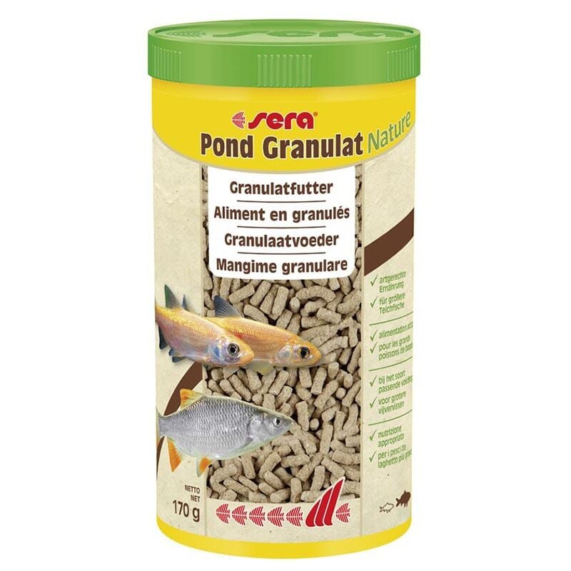 foto del prodotto pond granulat 1000ml 170gr mangime in granuli per pesci da laghetto sera