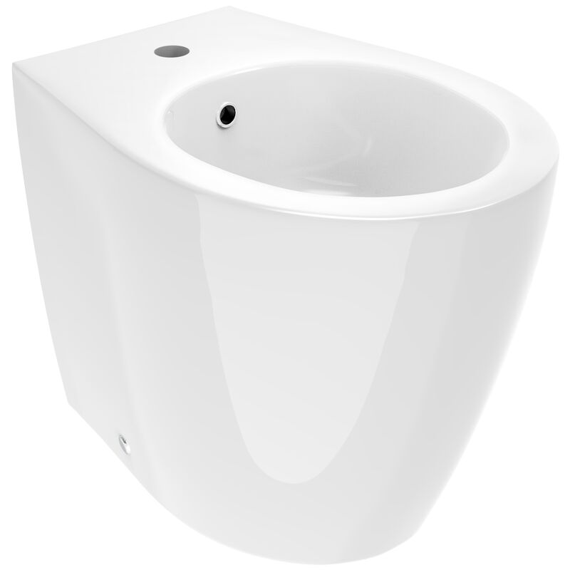 foto del prodotto ponsi bidet bianco lucido con installazione a pavimento profondo 52 cm ercos kite bcktelbide bianco lucido
