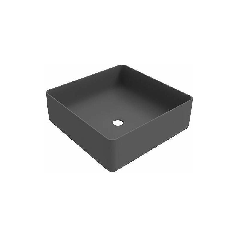 foto del prodotto ponsi lavabo d appoggio da 416x416 mm alto 135 mm di colore grigio opaco ercos musa blcerbmusa0011 grigio opaco