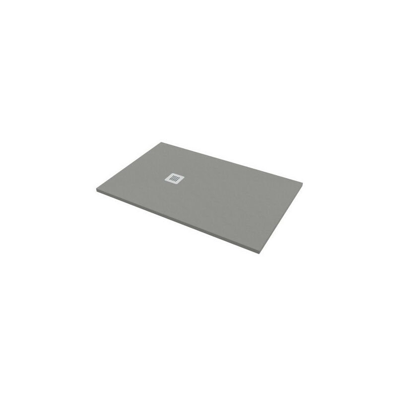 foto del prodotto ponsi piatto doccia 80x140 h.2 8 in marmo resina effetto pietra grigio