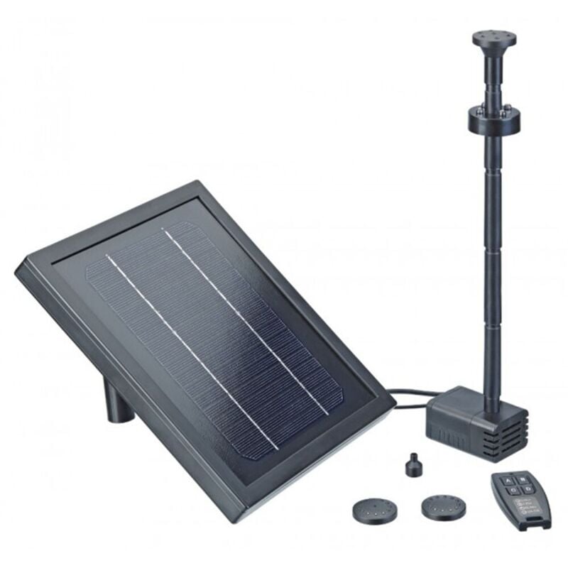 foto del prodotto pontec pondosolar control pompa per laghetto ad energia solare con batteria ricaricabile modello 250