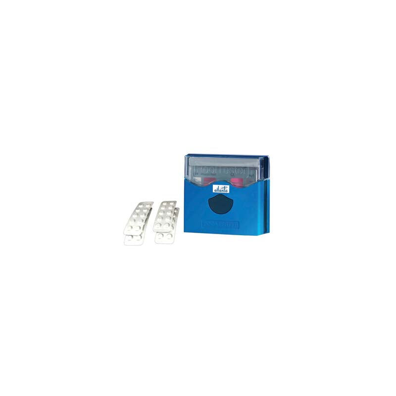 foto del prodotto pool tester ossigeno e ph con reagenti pastiglie