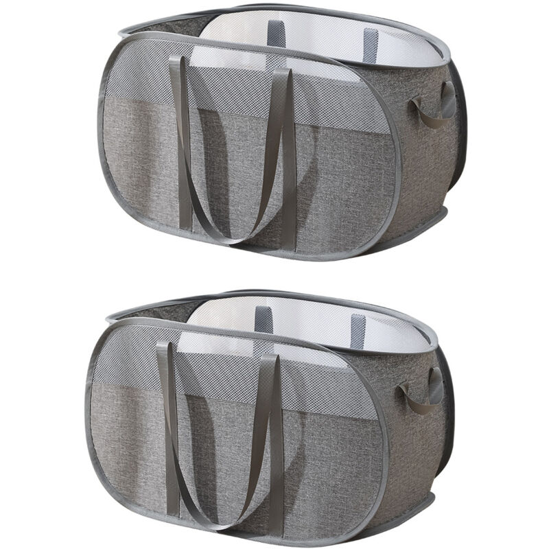 foto del prodotto pop up laundry hamper portabiancheria pieghevoli pop up mesh pieghevole cestino di lavanderia per riporre vestiti giocattoli