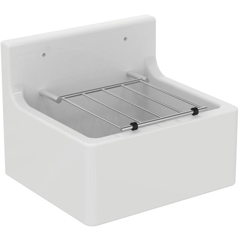 foto del prodotto porcher ideal standard pilozzi pilozzo 46x38 cm, griglia inclusa, bianco s593901