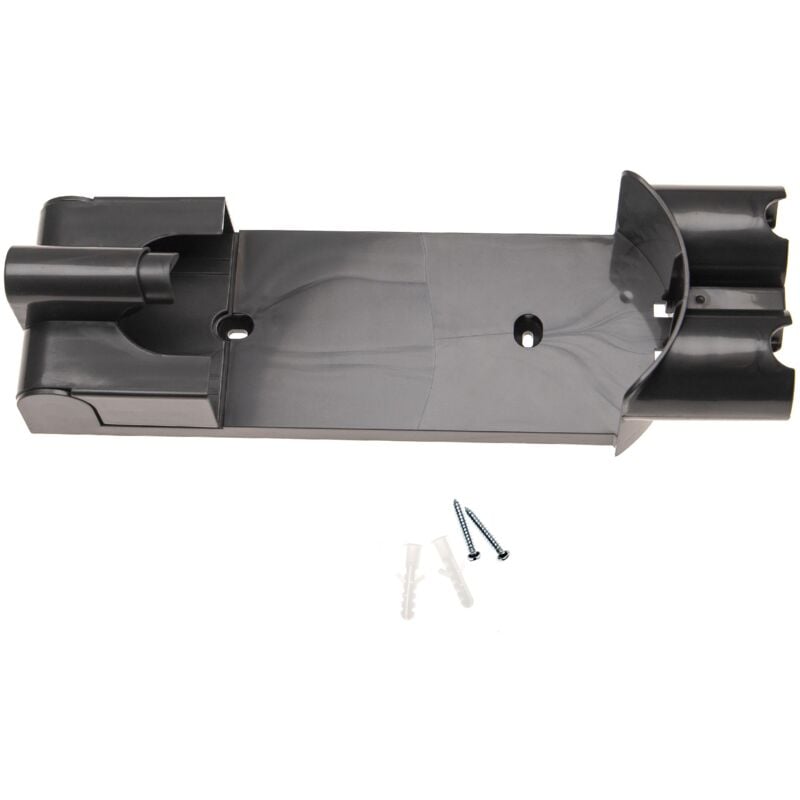 foto del prodotto porta accessori compatibile con dyson v8 accessori da aspirapolvere supporto da parete, grigio, 32 x 9,5 x 6,8 cm vhbw