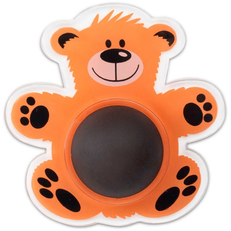 foto del prodotto porta adesiva orso arancione pvc flessibile 63x63mm inofix