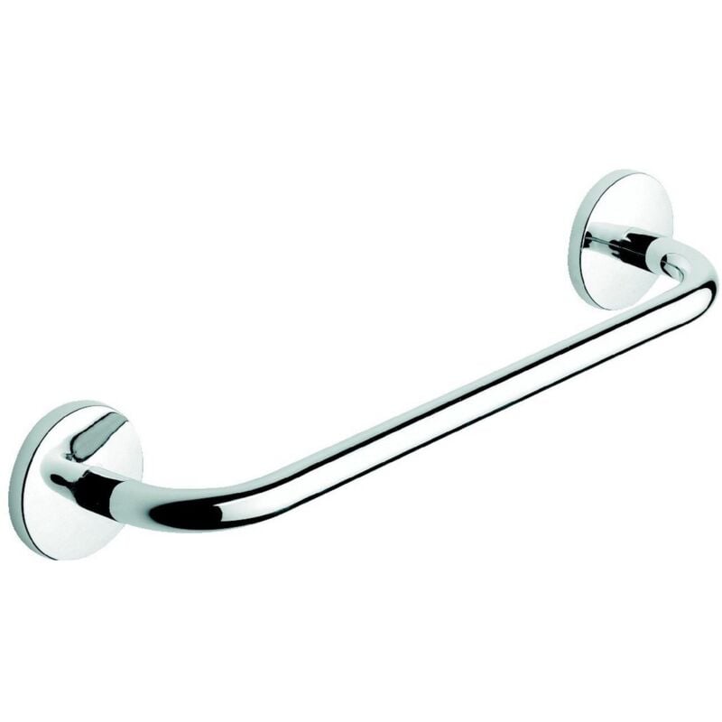 foto del prodotto porta asciugamani 30cm da parete cromo in acciaio cromato mod. one duo cromo metaform