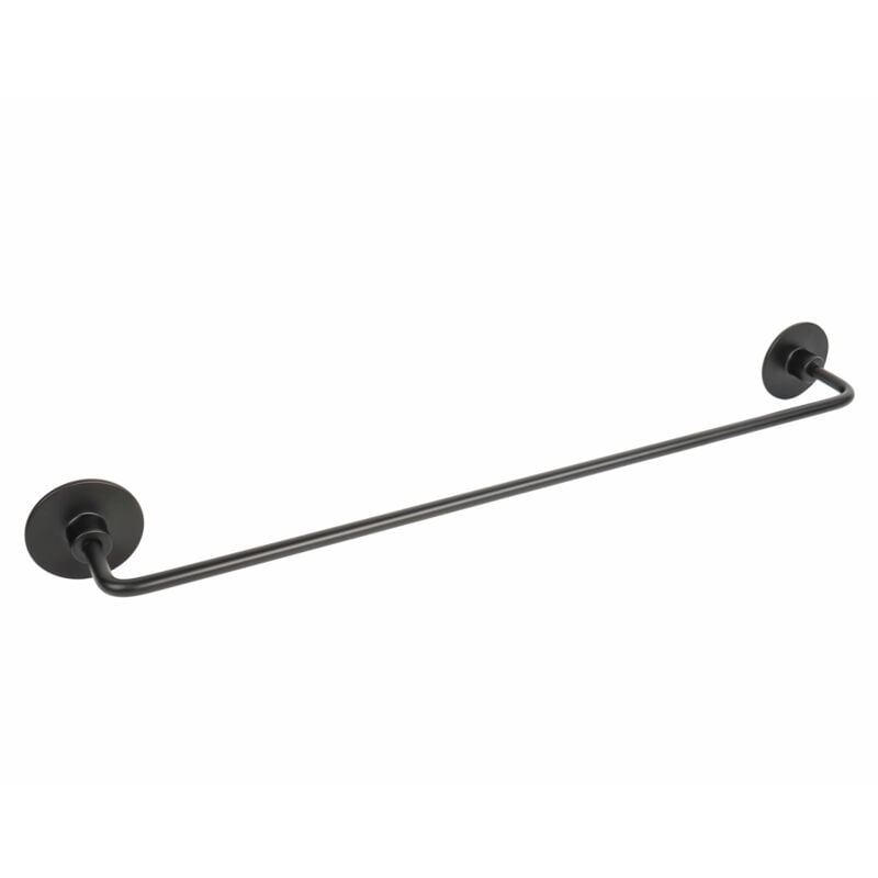 foto del prodotto porta asciugamani 40 a muro in acciaio nero mod. wind black