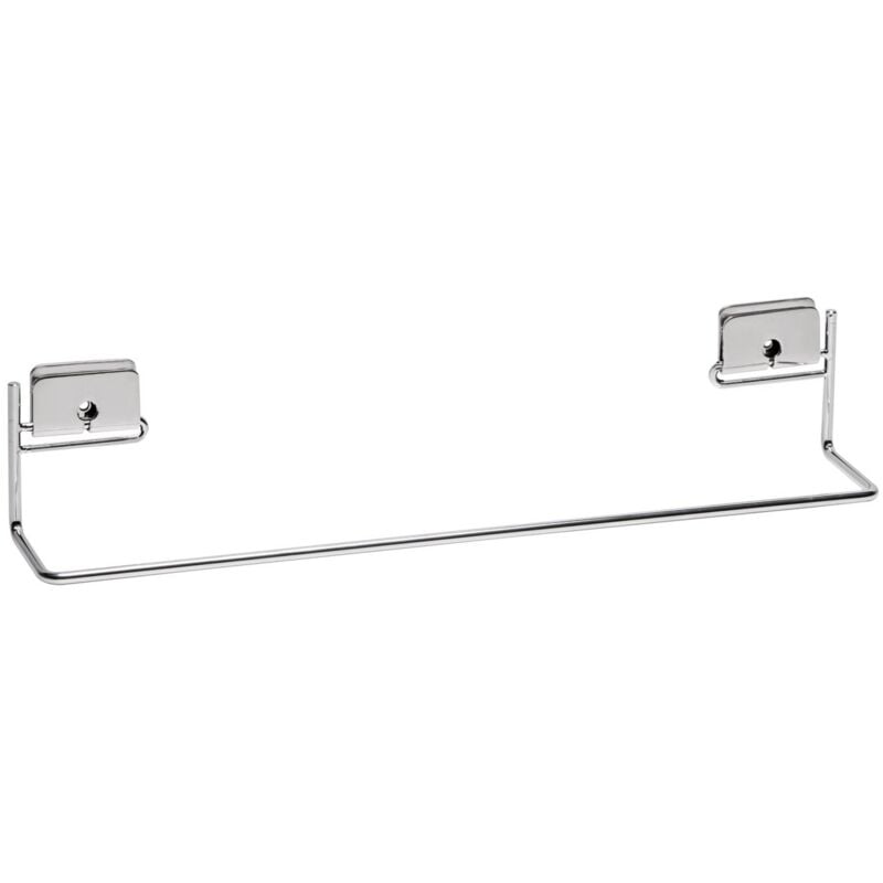 foto del prodotto porta asciugamani 40 cm da parete cromo in acciaio cromato mod. grip metaform