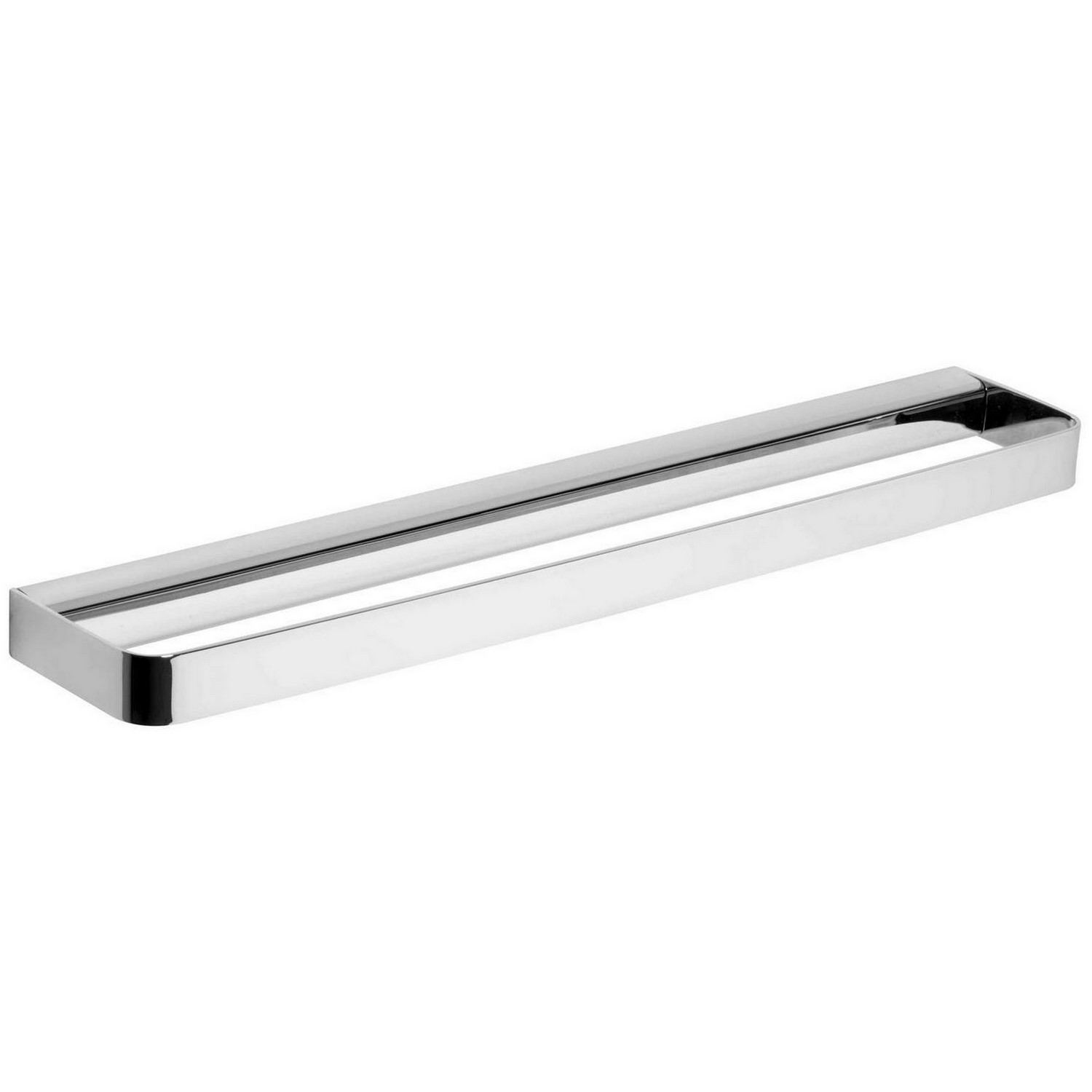 foto del prodotto porta asciugamani 45 cm da parete cromo in acciaio cromato mod. 25 cromo