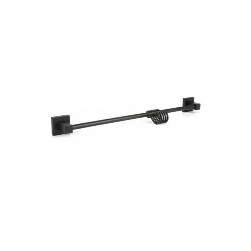 foto del prodotto porta asciugamani 5 ganci supporto arredo bagno casa cucina nero 02115