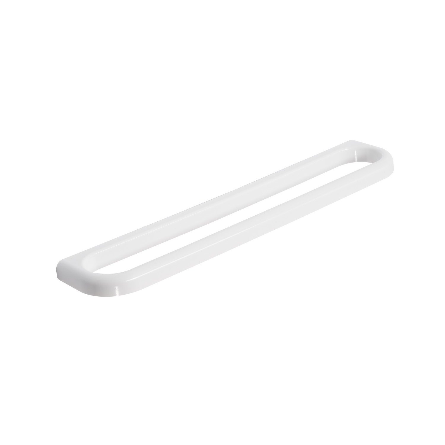 foto del prodotto porta asciugamani 56cm da parete bianco in termoindurente e abs mod. linea