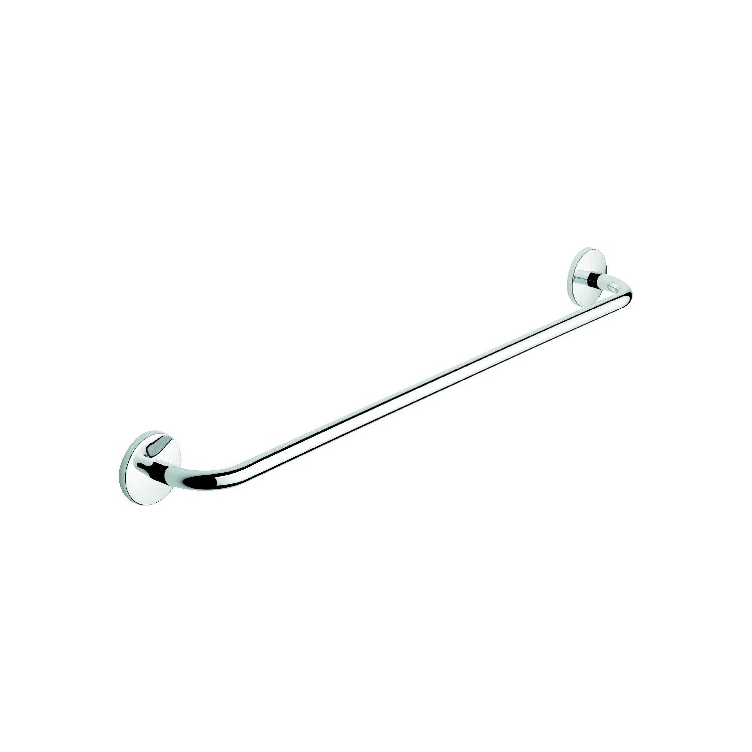 foto del prodotto porta asciugamani 60cm da parete cromo in acciaio cromato mod. one cromo metaform