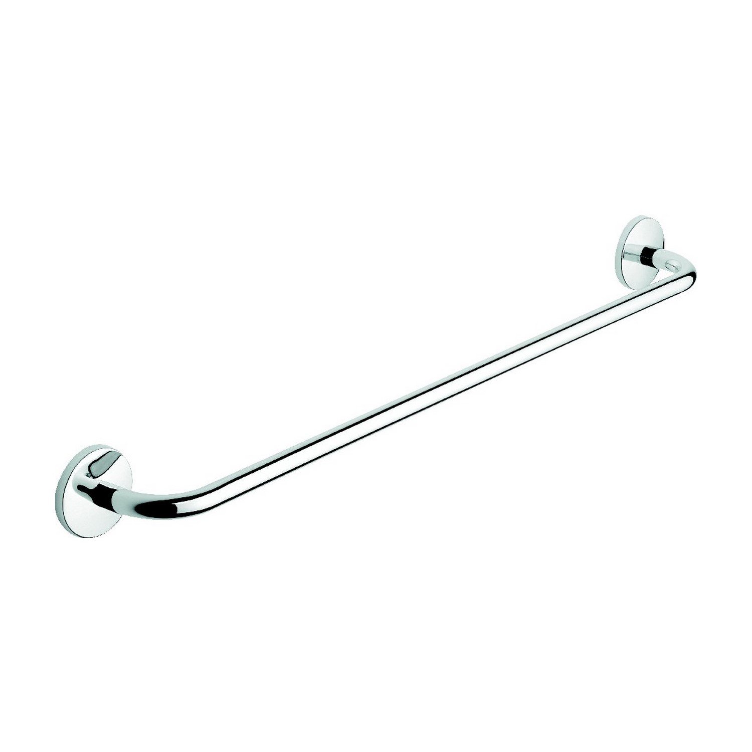 foto del prodotto porta asciugamani 60cm da parete cromo in acciaio cromato mod. one duo cromo metaform