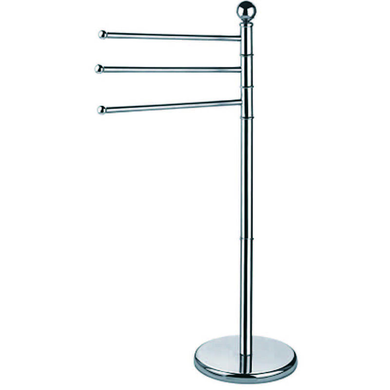 foto del prodotto porta asciugamani a piantana in acciaio inox base cm.29 altezza totale cm.90