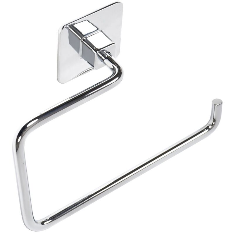 foto del prodotto porta asciugamani ad anello bagno in acciaio mod.cold wind cromo