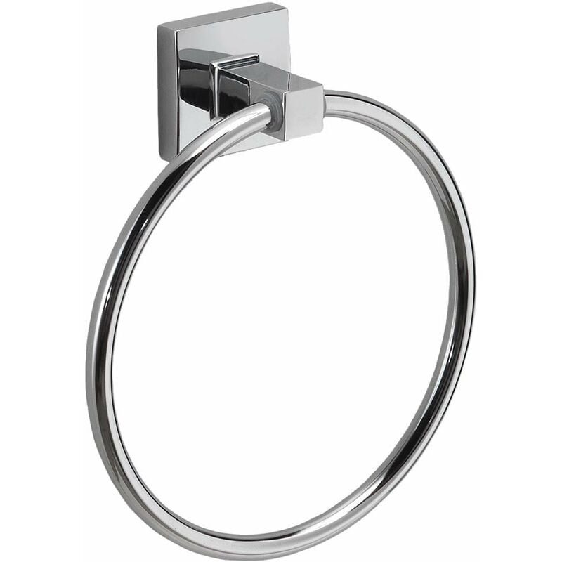 foto del prodotto porta asciugamani ad anello cromato per parete bagno ol70 olimpo