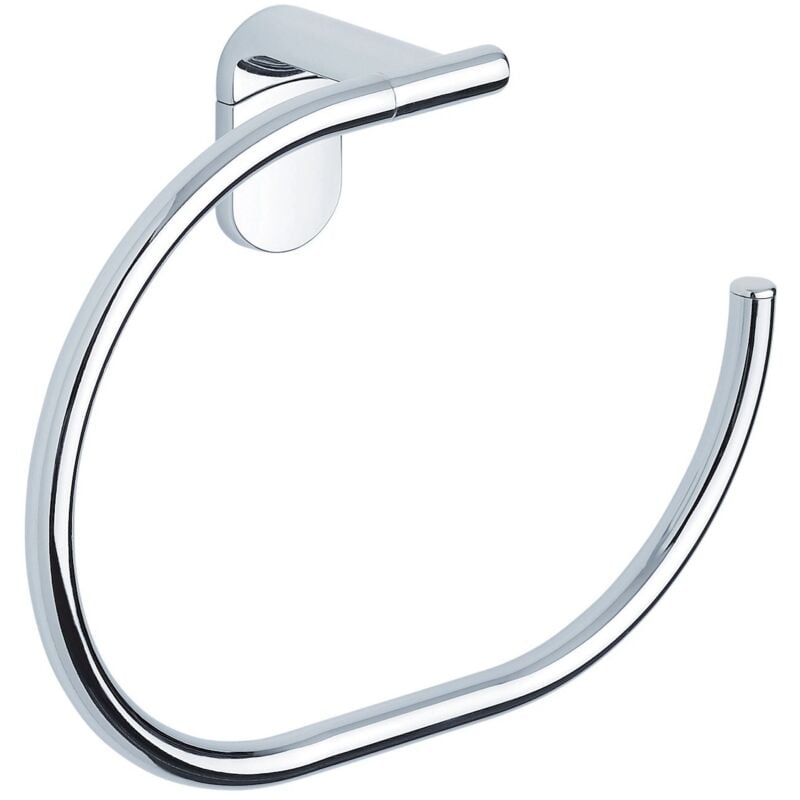 foto del prodotto porta asciugamani ad anello da parete cromo in acciaio cromato mod. zero metaform