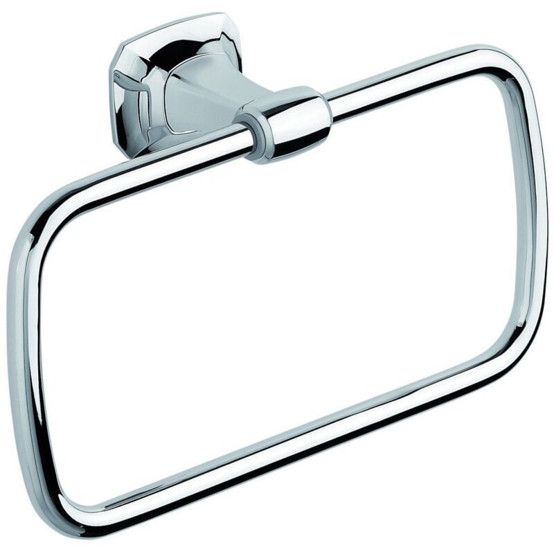 foto del prodotto porta asciugamani ad anello da parete cromo in ottone cromato mod. aida metaform