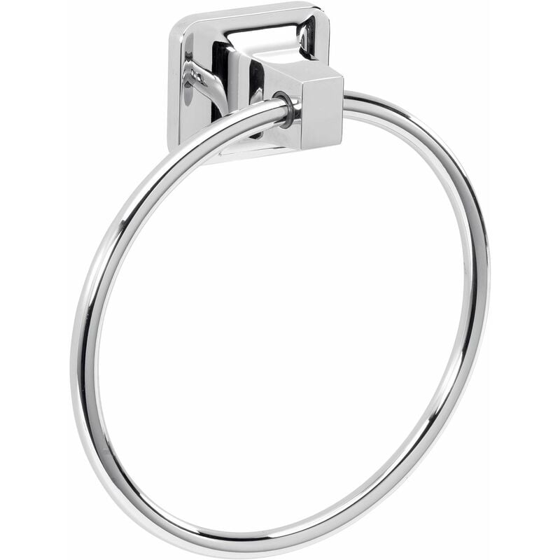 foto del prodotto porta asciugamani ad anello da parete per bagno cromato kd70
