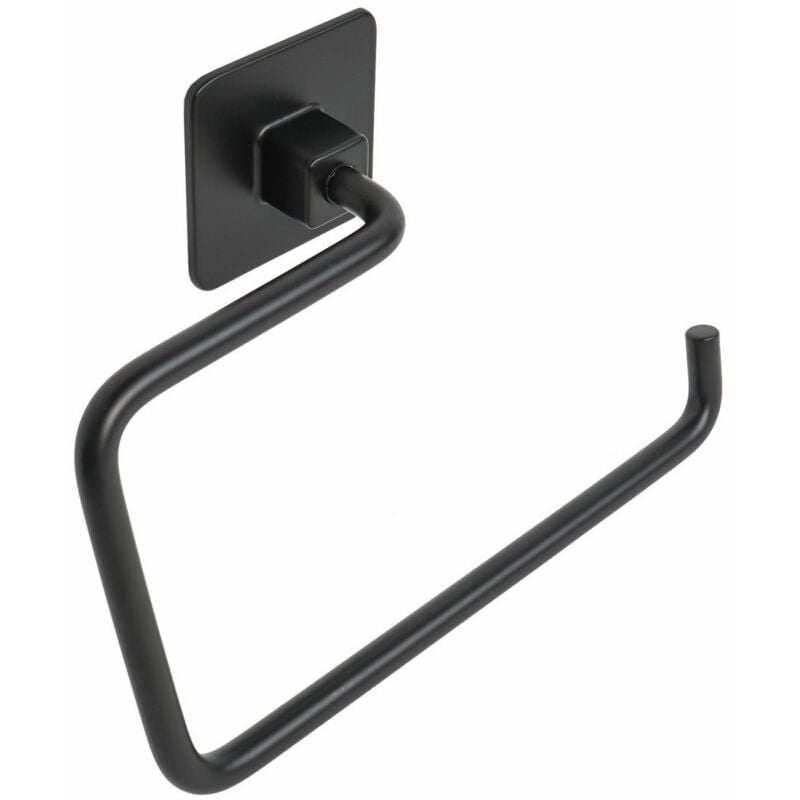 foto del prodotto porta asciugamani ad anello in acciaio nero mod. cold wind black