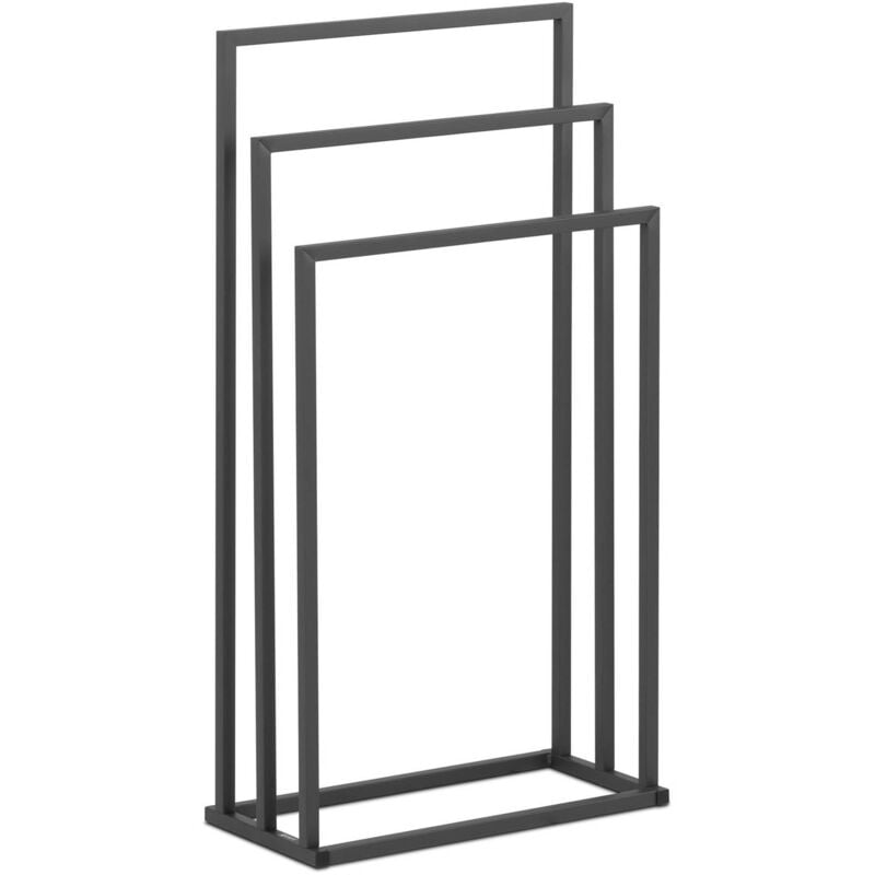 foto del prodotto porta asciugamani da bagno appendi asciugamani 3 aste 6 kg acciaio verniciato