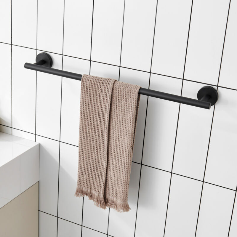 foto del prodotto porta asciugamani da bagno porta asciugamani nero in acciaio inossidabile 304 porta asciugamani unipolare adatto per il bagno cecipa max