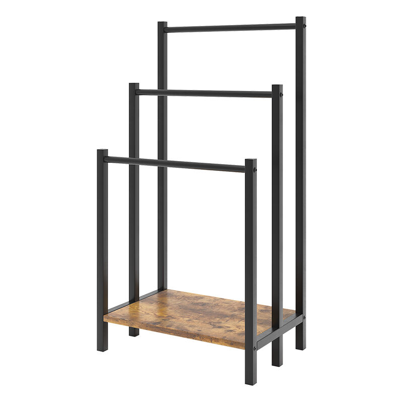 foto del prodotto porta asciugamani fyrk, rovere rustico, 43 x 81.5 cm 3 livelli, vicco